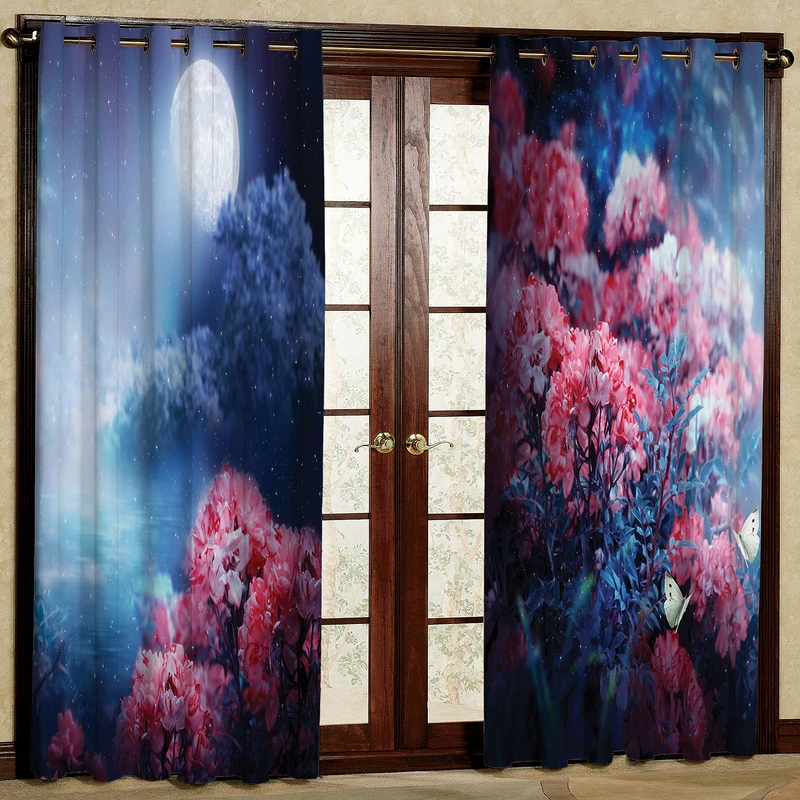 پرده مدل مخمل پانچی کد 2264T2 سایز 200x140 سانتی متر