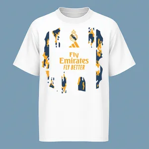 تی‌شرت آستین کوتاه مردانه مدل کیت رئال مادرید کد V13