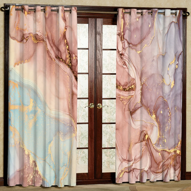 پرده مدل مخمل پانچی کد 2725T2 سایز 200x140 سانتی متر