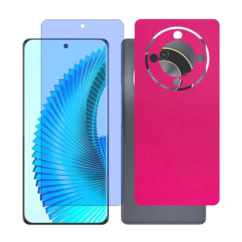 محافظ صفحه نمایش آنتی بلو گلس مدل Together مناسب برای گوشی موبایل آنر X9b به همراه برچسب پوششی پشت گوشی