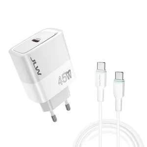 شارژر دیواری 45 وات جی ال وی مدل S24 ULTRA EU به همراه کابل تبدیل USB-C