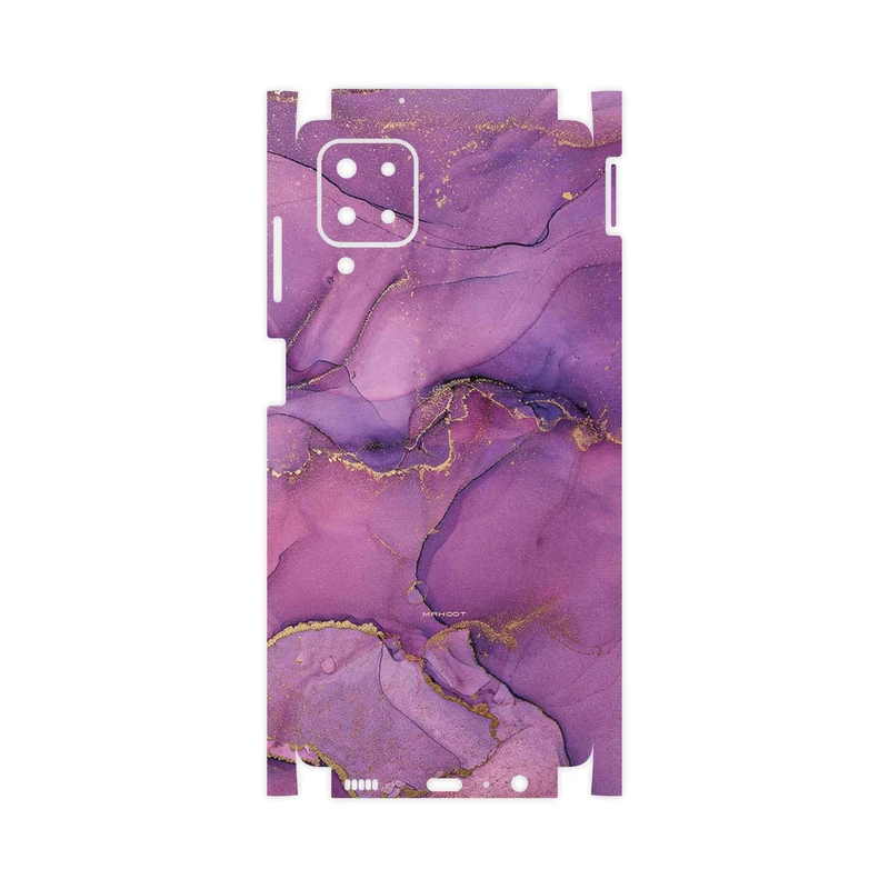 برچسب پوششی ماهوت مدل Purple Marble-FullSkin مناسب برای گوشی موبایل سامسونگ Galaxy F12