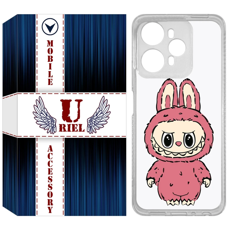 کاور یوریل مدل Clear کد 149 طرح لبوبو Labubu مناسب برای گوشی موبایل وکال V1 / V1 Plus