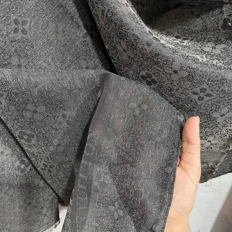 شال زنانه مدل نخی کشمیر مزونی طرح ال وی