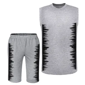 ست تاپ و شلوارک مردانه مدل جنگل A257