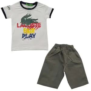 ست تی شرت و شلوارک پسرانه مدل LAG