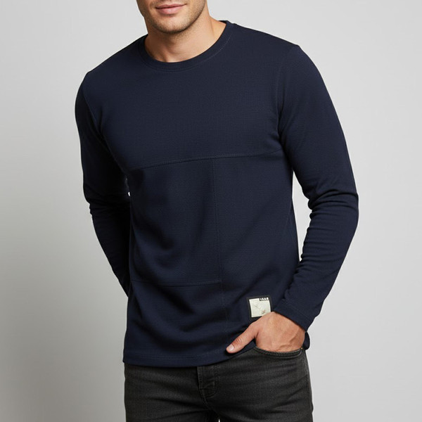 تیشرت آستین بلند یقه گرد مردانه باینت مدل 905