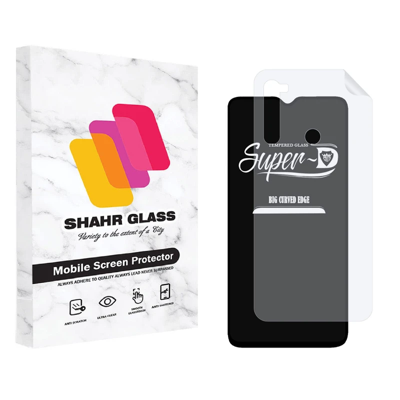 محافظ صفحه نمایش شهر گلس  مدل 2SN-Glass  مناسب برای گوشی موبایل شیائومی  Redmi Note 8  به همراه محافظ پشت گوشی