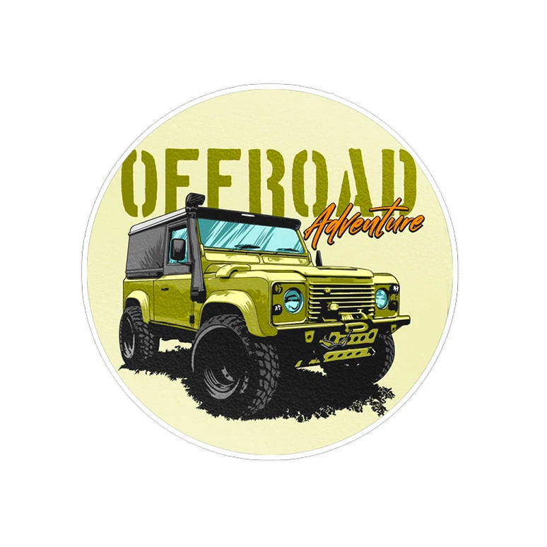 استیکر لپ تاپ ماسا دیزاین طرح OFF ROAD مدل STK973