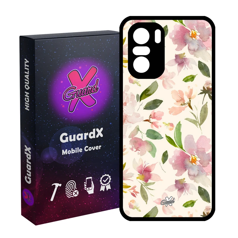 کاور گارد ایکس طرح گل مدل Glass10579 مناسب برای گوشی موبایل شیائومی Poco F3/MI 11X/MI 11X Pro/Redmi K40/K40 Pro
