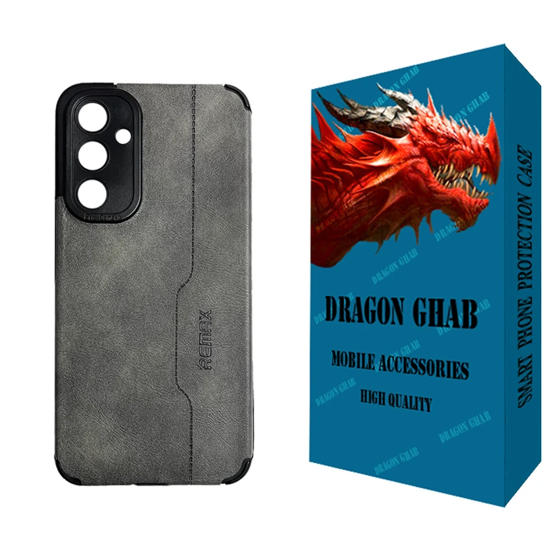 کاور دراگون قاب مدل چرم مناسب برای گوشی موبایل سامسونگ Galaxy A34