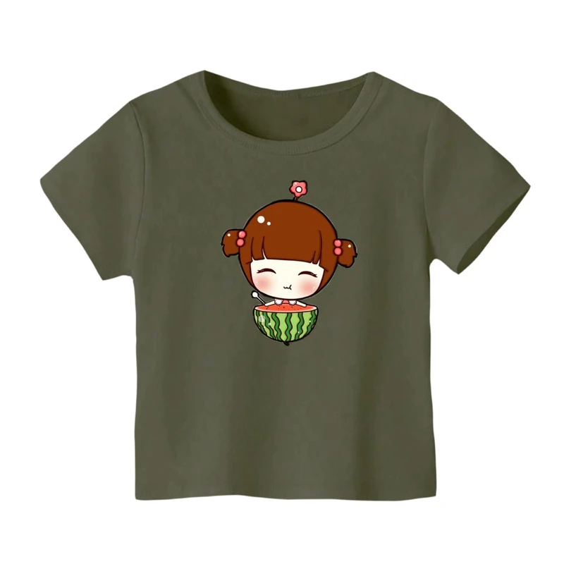 تی شرت آستین کوتاه بچگانه مدل دخترک یلدایی کد 24