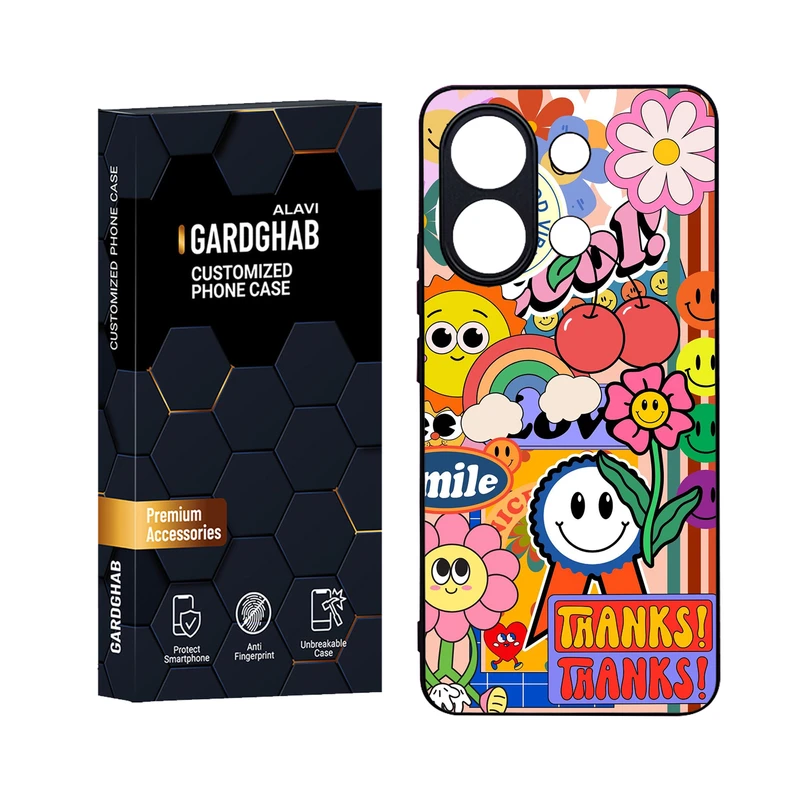 کاور گارد قاب علوی مدل Glass مناسب برای گوشی موبایل شیائومی Redmi Note 13 4G