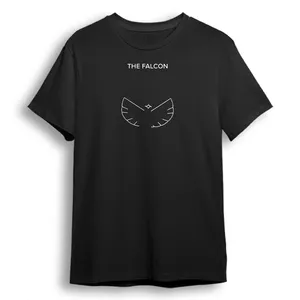 تی شرت آستین کوتاه مردانه مدل The Falcon کد M59 رنگ مشکی