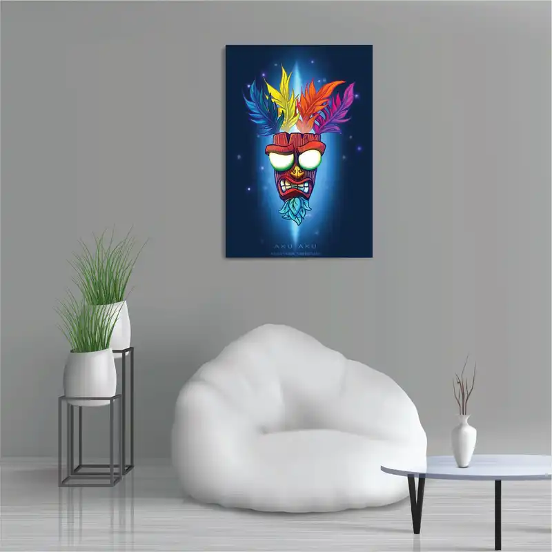 تابلو شاسی طرح گیم کراش باندیکوت Crash Bandicoot مدل M0574