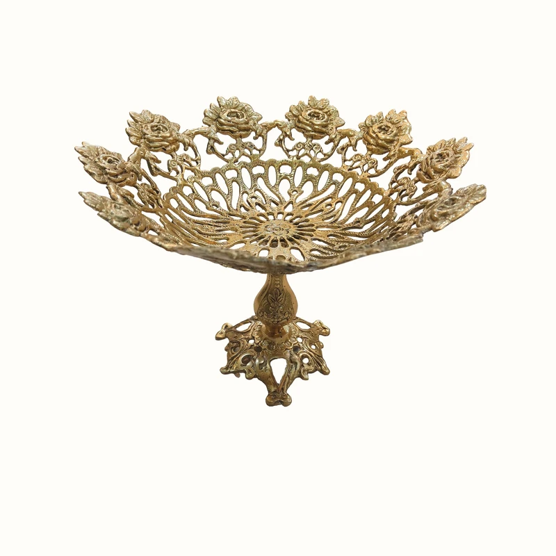 میوه خوری برنزی مدل گل رز کد A109