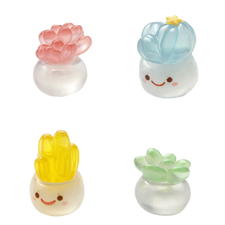 مجسمه مدل شب تاب طرح کاکتوس کد 001 بسته 4 عددی