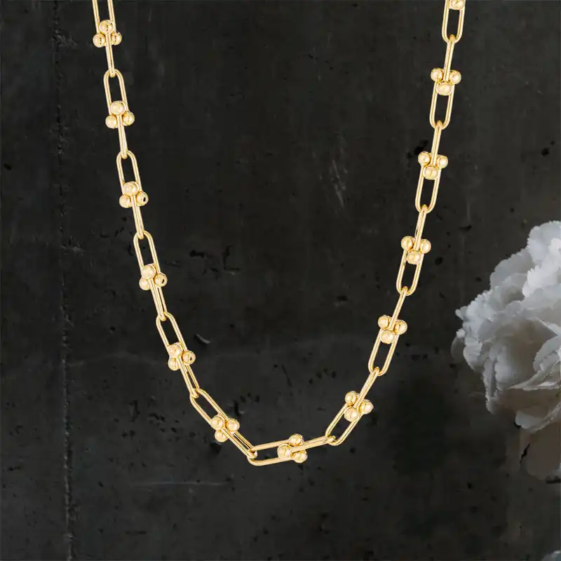 گردنبند طلا 18 عیار زنانه مدل DNTC12-30d