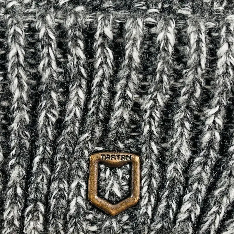 ست کلاه و شال گردن و دستکش بچگانه تارتن مدل 67009 رنگ طوسی