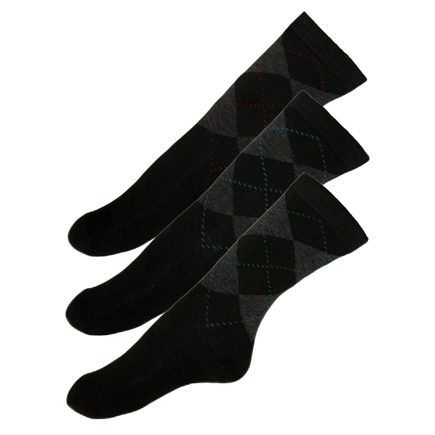 جوراب ساق بلند مردانه کانتکس مدل کلاسیک اسکاچ کد SKSBPA3-4 بسته 3 عددی -  - 1