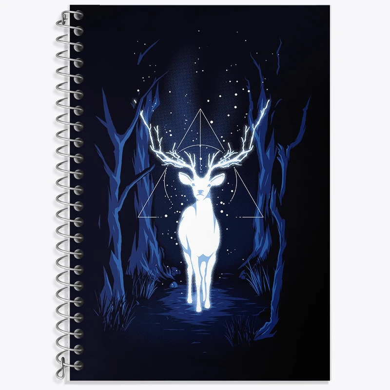 دفتر زبان 50 برگ خندالو مدل سه خط طرح هری پاتر (Harry Potter) کد F2484