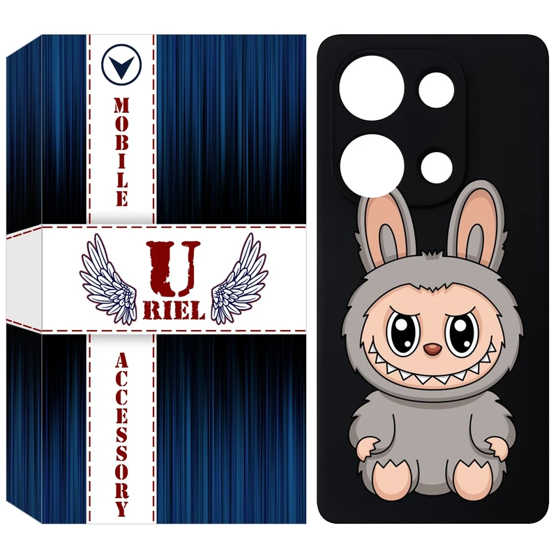 کاور یوریل قاب مدل KSH کد 142 طرح عروسک لبوبو مناسب برای گوشی موبایل شیائومی Redmi Note 14S / Note 13 Pro 4G / Poco M6 Pro 4G