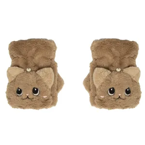 دستکش زنانه مدل پولیشی طرح گربه ملوس کد 915002617