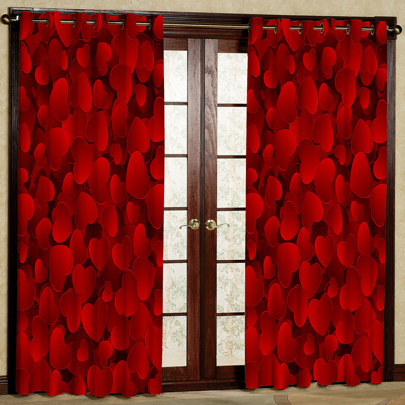 پرده مدل قلبی هازان پانچی کد 4456 سایز 140x200 سانتی متر