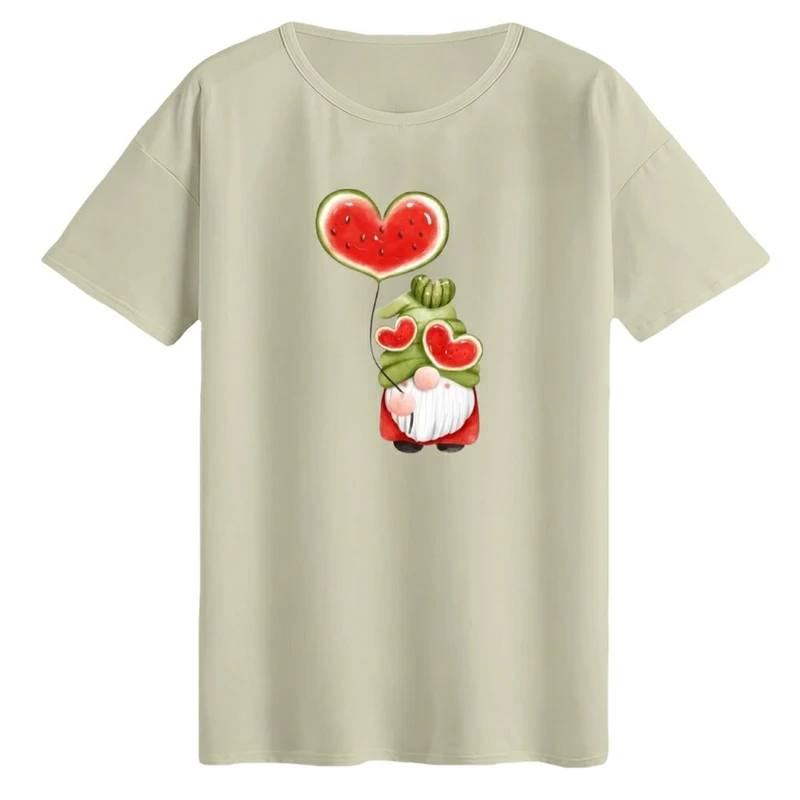 تی‌شرت لانگ آستین کوتاه زنانه مدل یلدایی رنگ کرم