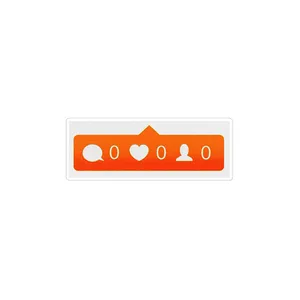 استیکر لپ تاپ ماسا دیزاین طرح LIKE مدل STKA0041