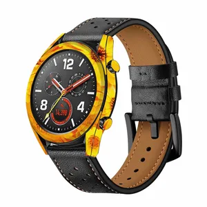 MAHOOT Yellow-Flower Cover Sticker for Huawei Watch GT Smartwatch