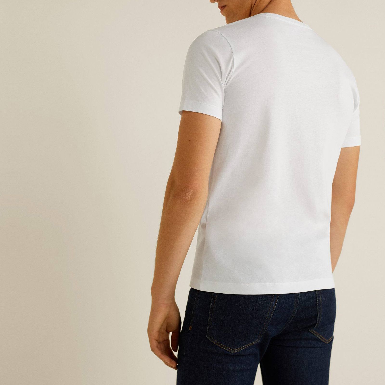 تی شرت آستین کوتاه مردانه مانگو مدل WT456CHEV -  - 4