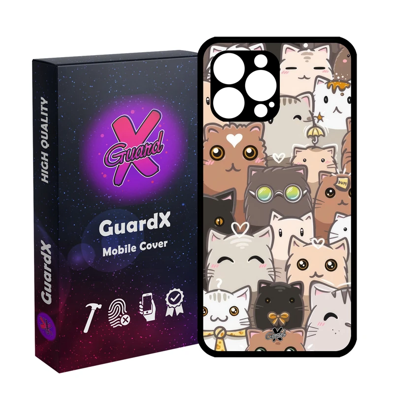 کاور گارد ایکس طرح Cat مدل Glass10674 مناسب برای گوشی موبایل اپل iPhone 12 Pro