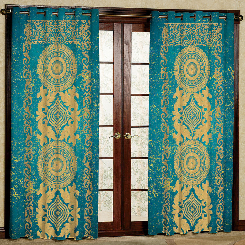 پرده مدل طرح دار هازان پانچی کد 1803 سایز 140x200 سانتی متر