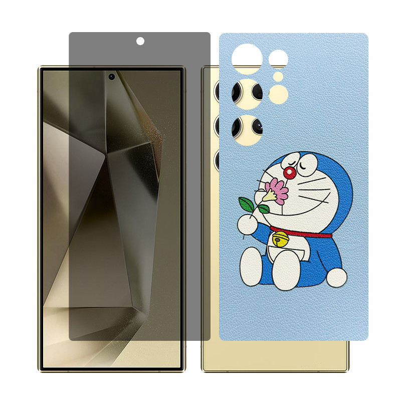 محافظ صفحه نمایش حریم شخصی گلس مدل Together مناسب برای گوشی موبایل سامسونگ Galaxy S22 Ultra به همراه برچسب پوششی پشت گوشی 
