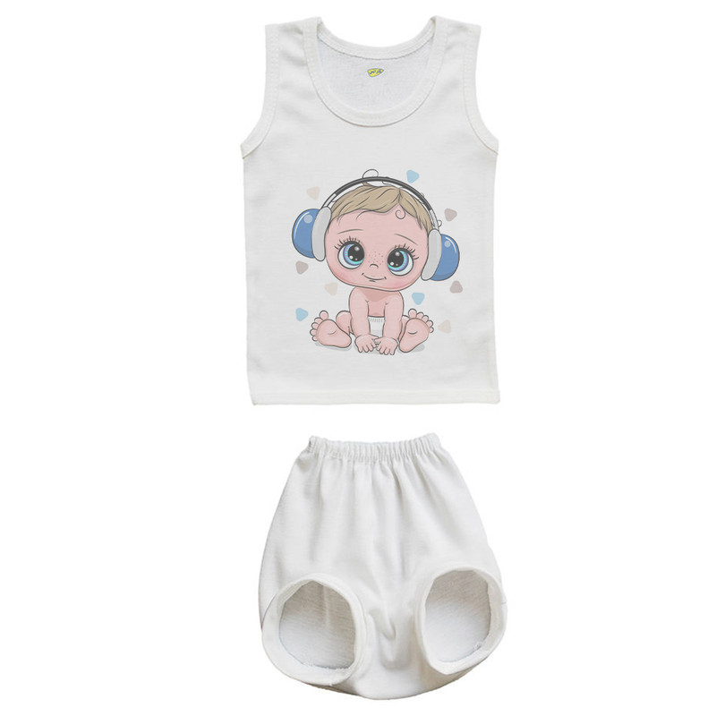 ست تاپ و شورت نوزادی کارانس مدل SS-251