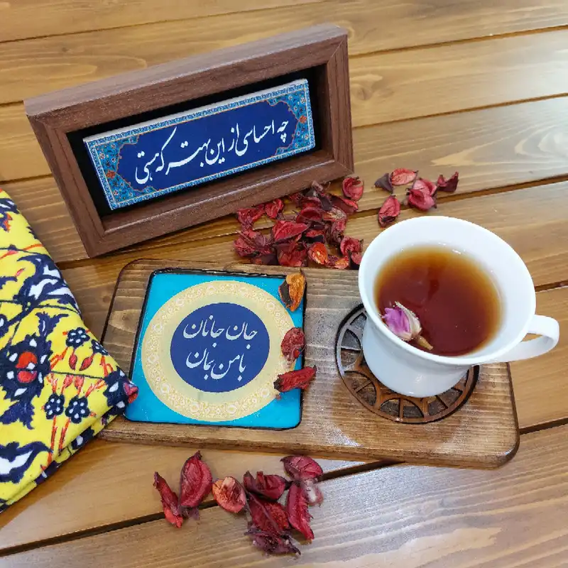 زیر لیوانی چوبی مدل 103