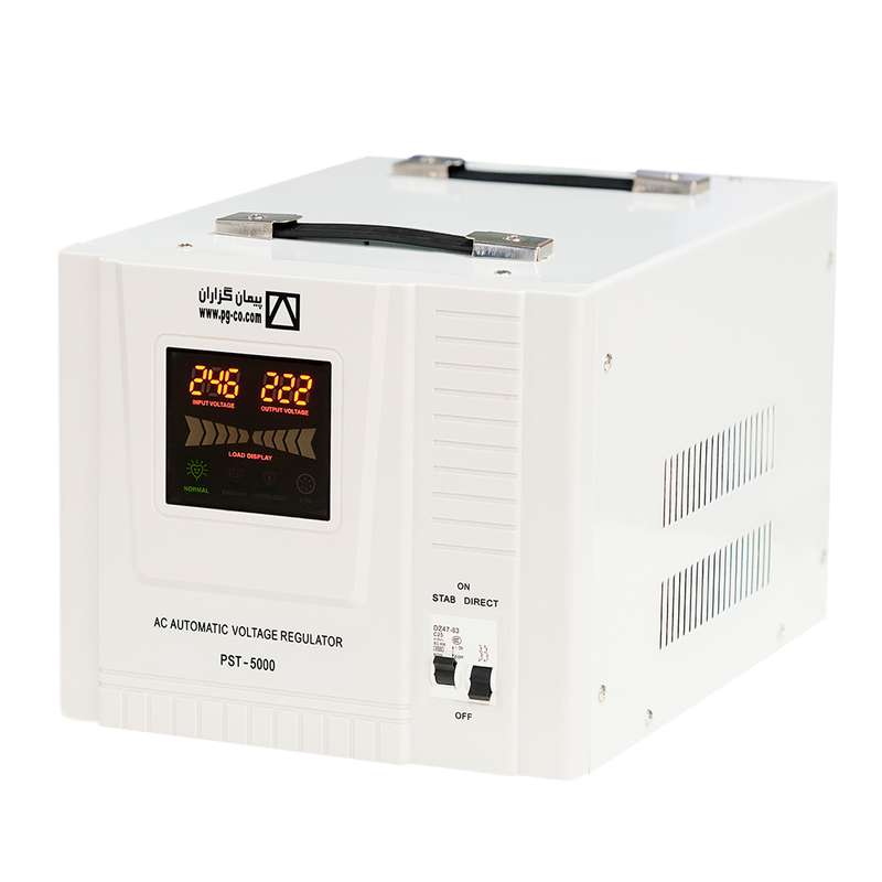 استابلایزر سرو موتوری پیمان گزاران  مدل PST-10000  ظرفیت 10 کیلوولت آمپر