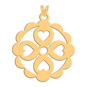 آویز گردنبند طلا 18 عیار زنانه فرشته مدل اسلیمی WNL-000038