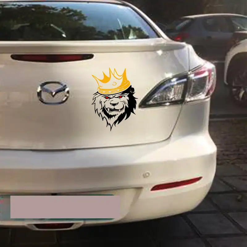 برچسب بدنه خودرو طرح شیر طلایی مشکی کد ss103