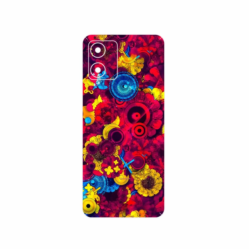 برچسب پوششی ماهوت مدل Vector Flower Garden Digital Art مناسب برای گوشی موبایل موتورولا Moto E13