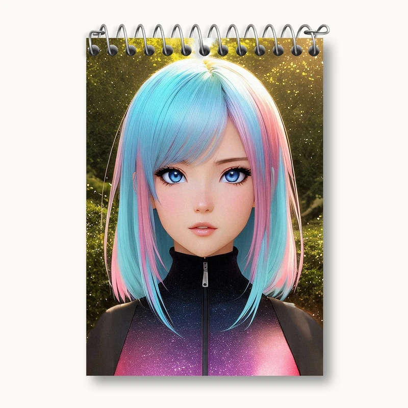 دفتر یادداشت 50 برگ خندالو مدل دخترانه کد N1598