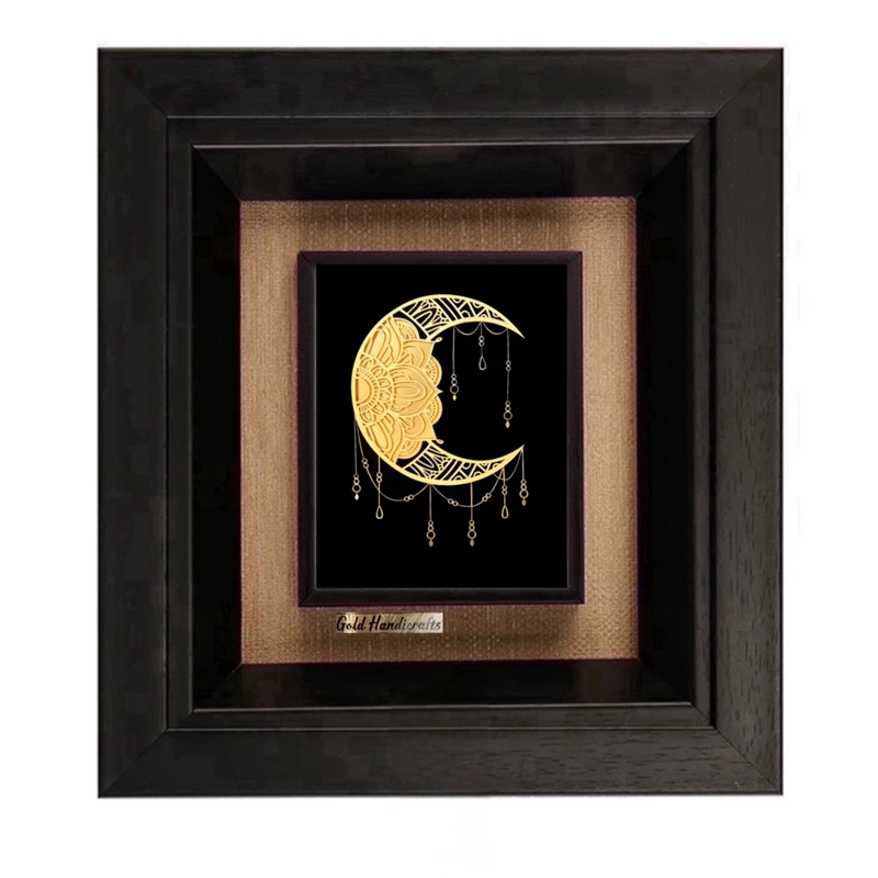 تابلو طلاکوب زرکات طرح مهتاب مدل F314