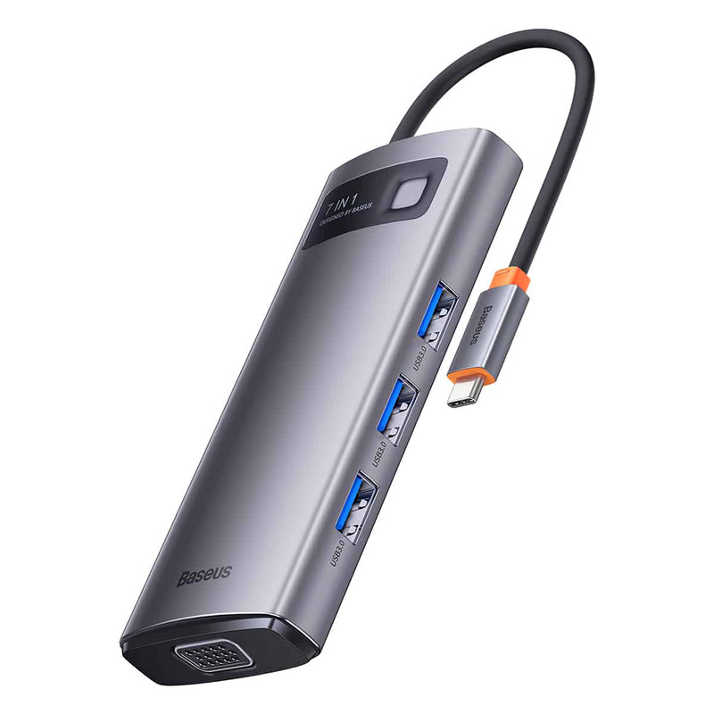هاب 7 پورت USB-C باسئوس مدل WKWG040013