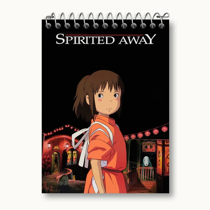 دفتر یادداشت 50 برگ خندالو مدل انیمه شهر اشباح Spirited Away کد 4876