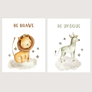   پوستر الفاپ مدل کودک طرح Animals کد 139_02 بسته 2 عددی