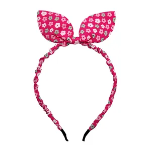 تل مو دخترانه مدل خرگوشی طرح گل كد PRC175