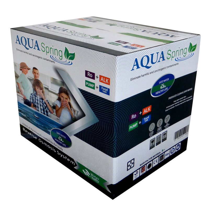 دستگاه تصفیه کننده آب آکوآ اسپرینگ مدل NF - SF4400 به همراه فیلتر تصفیه اب کد 01 مجموعه 3 عددی