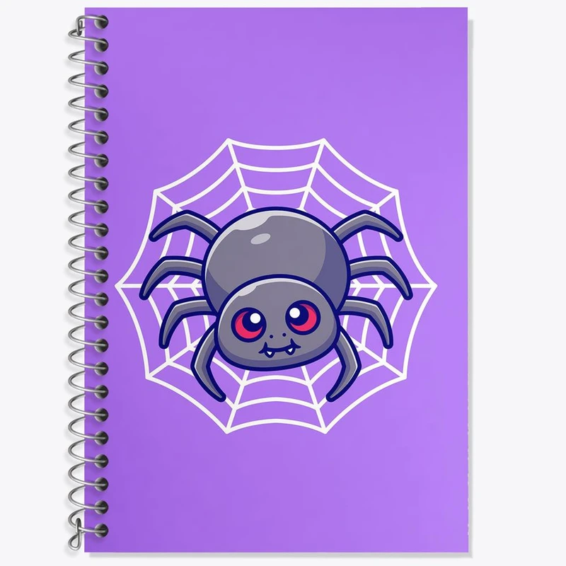 دفتر لغت 50 برگ خندالو مدل حیوانات بامزه عنکبوت کد 29631