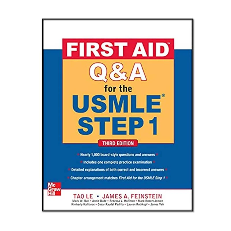 کتاب First Aid Q&A for the USMLE Step 1, (First Aid USMLE) 3rd Edition اثر جمعی از نویسندگان انتشارات مؤلفین طلایی 